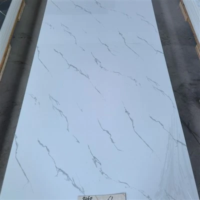 Hvid marmor PVC -panel
